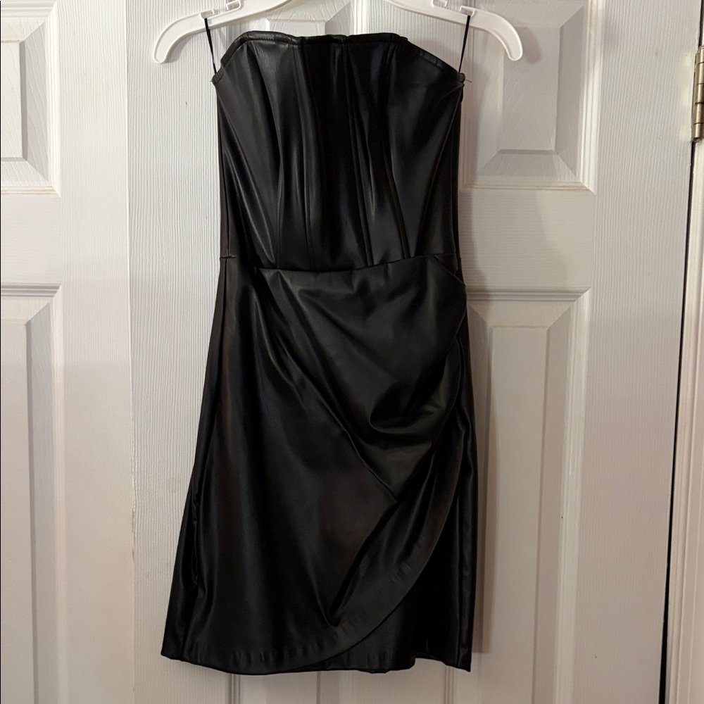 Zara Faux Leather Dress